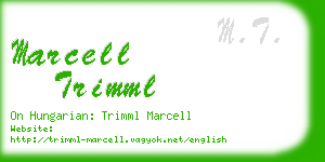 marcell trimml business card